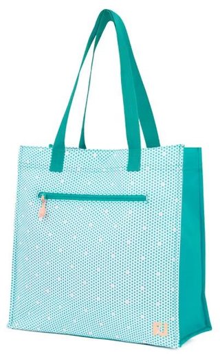 FootJoy Tote bag borsa, teal/teal print/peach