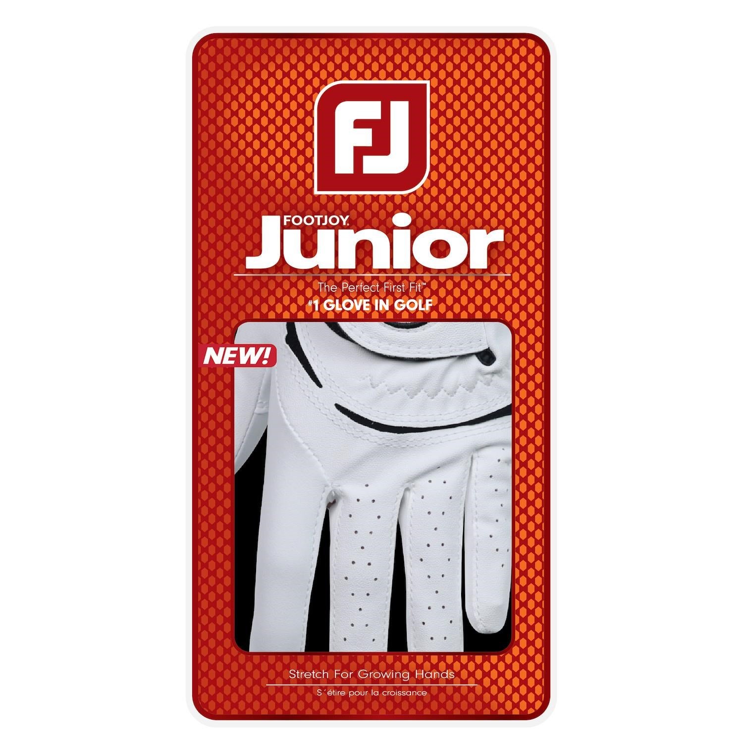 FootJoy FJ Junior guanto da golf per bambini, bianco
