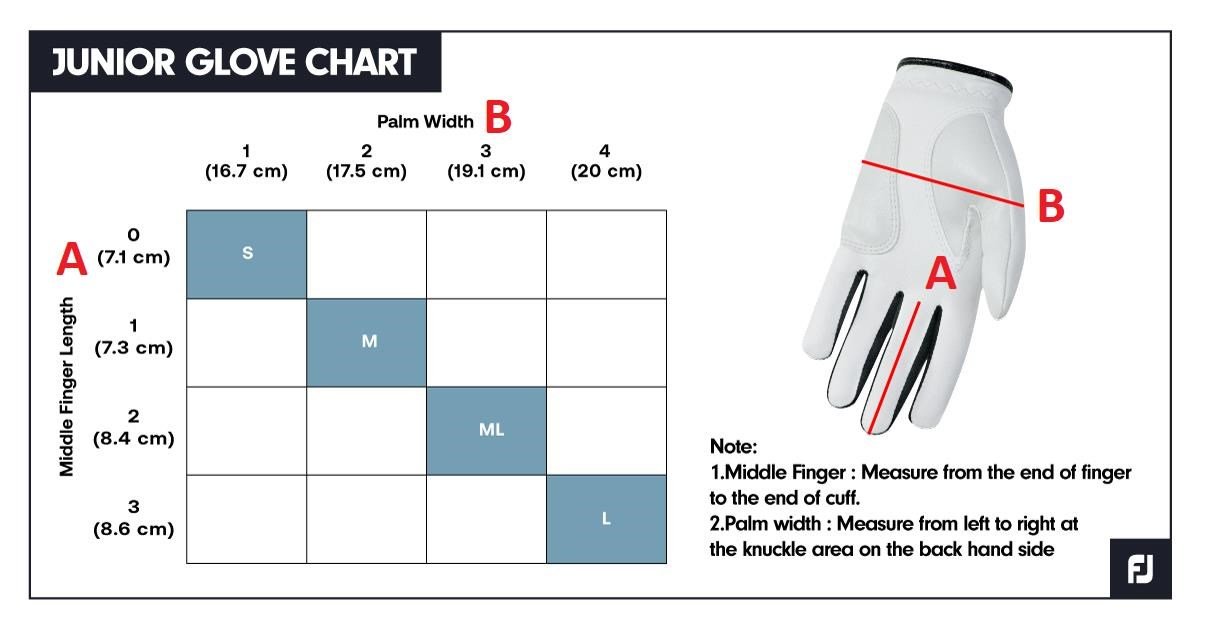 FootJoy FJ Junior guanto da golf per bambini, bianco