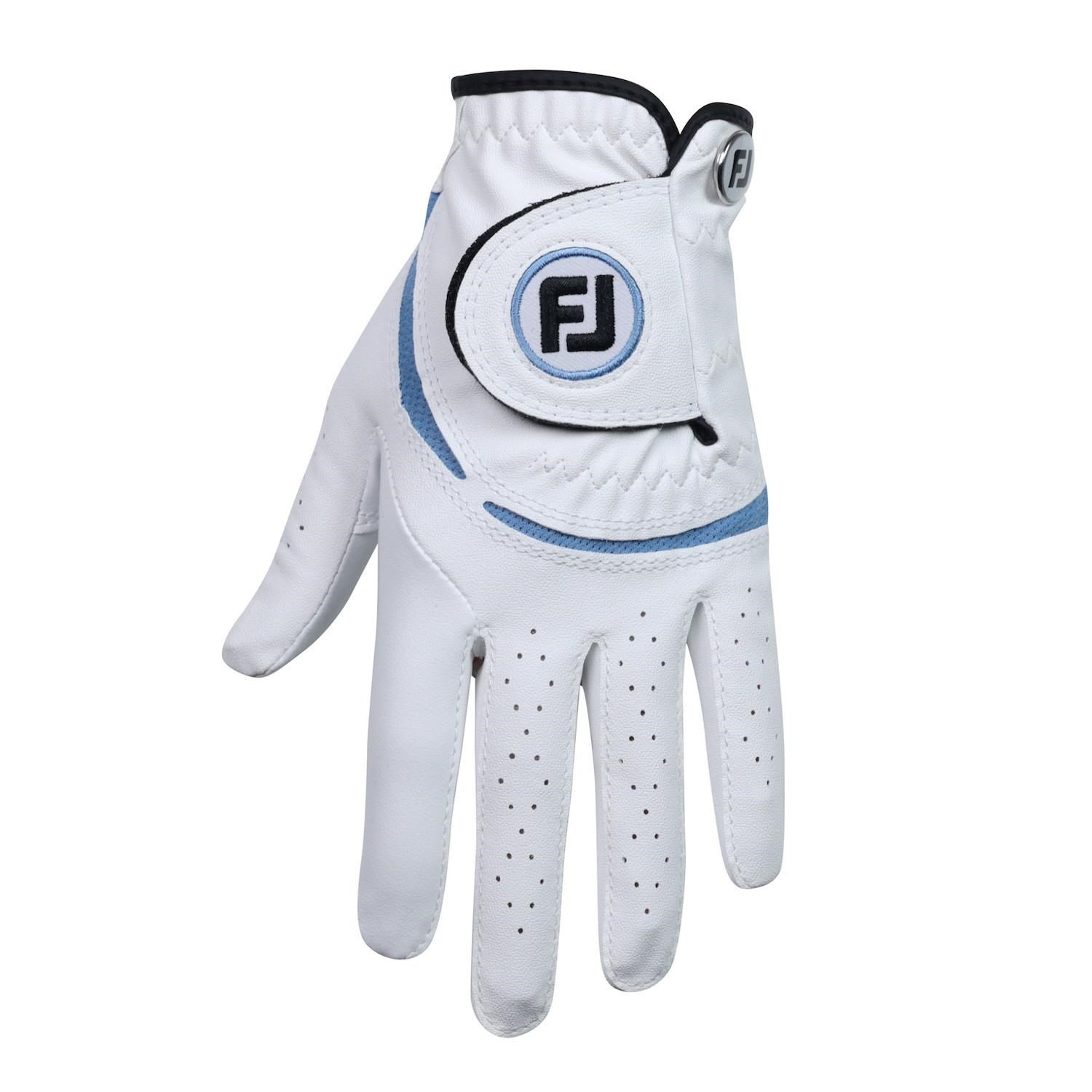 FootJoy FJ Junior guanto da golf per bambini, bianco/cobalto