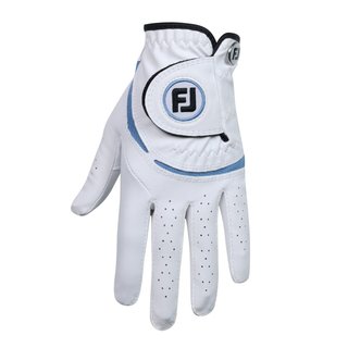 FootJoy FJ Junior guanto da golf per bambini, bianco/cobalto