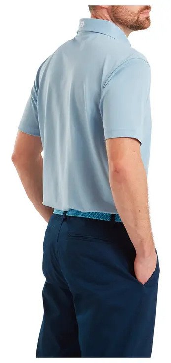 FootJoy Stretch Pique Solid polo da uomo, chambray
