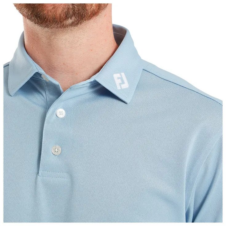 FootJoy Stretch Pique Solid polo da uomo, chambray