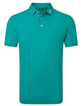 FootJoy Stretch Pique Solid polo uomo, tile blue