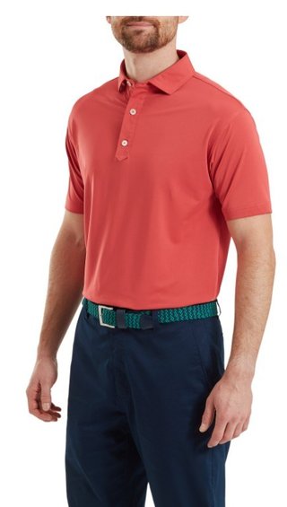 FootJoy Lisle Solid polo uomo, nantucket red