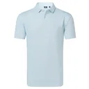 FootJoy Modernist Geo Pique polo uomo, bianco/ice blue