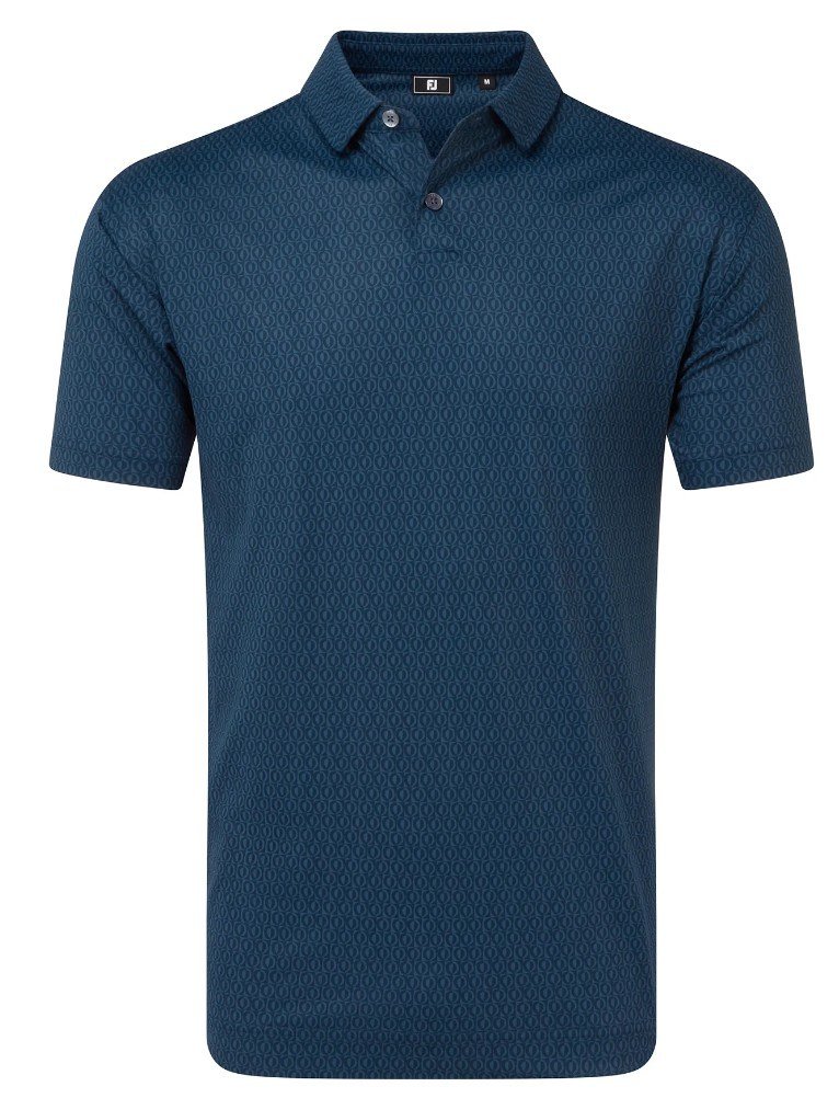 FootJoy Modernist Geo Pique polo uomo, navy tonal