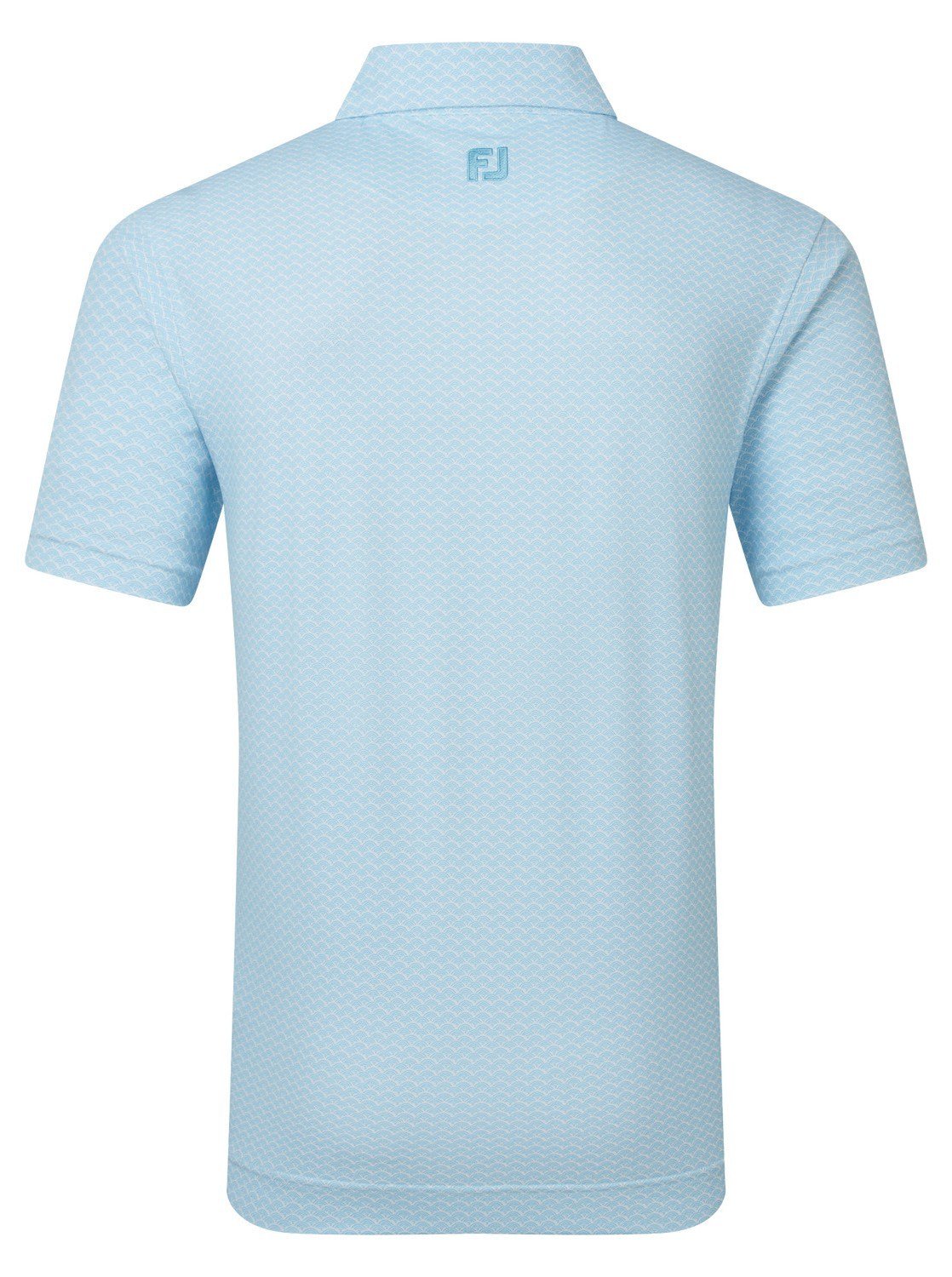 FootJoy Scallop Geo Pique polo uomo, blue reef