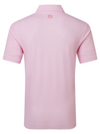 FootJoy Scallop Geo Pique polo uomo, pink pop