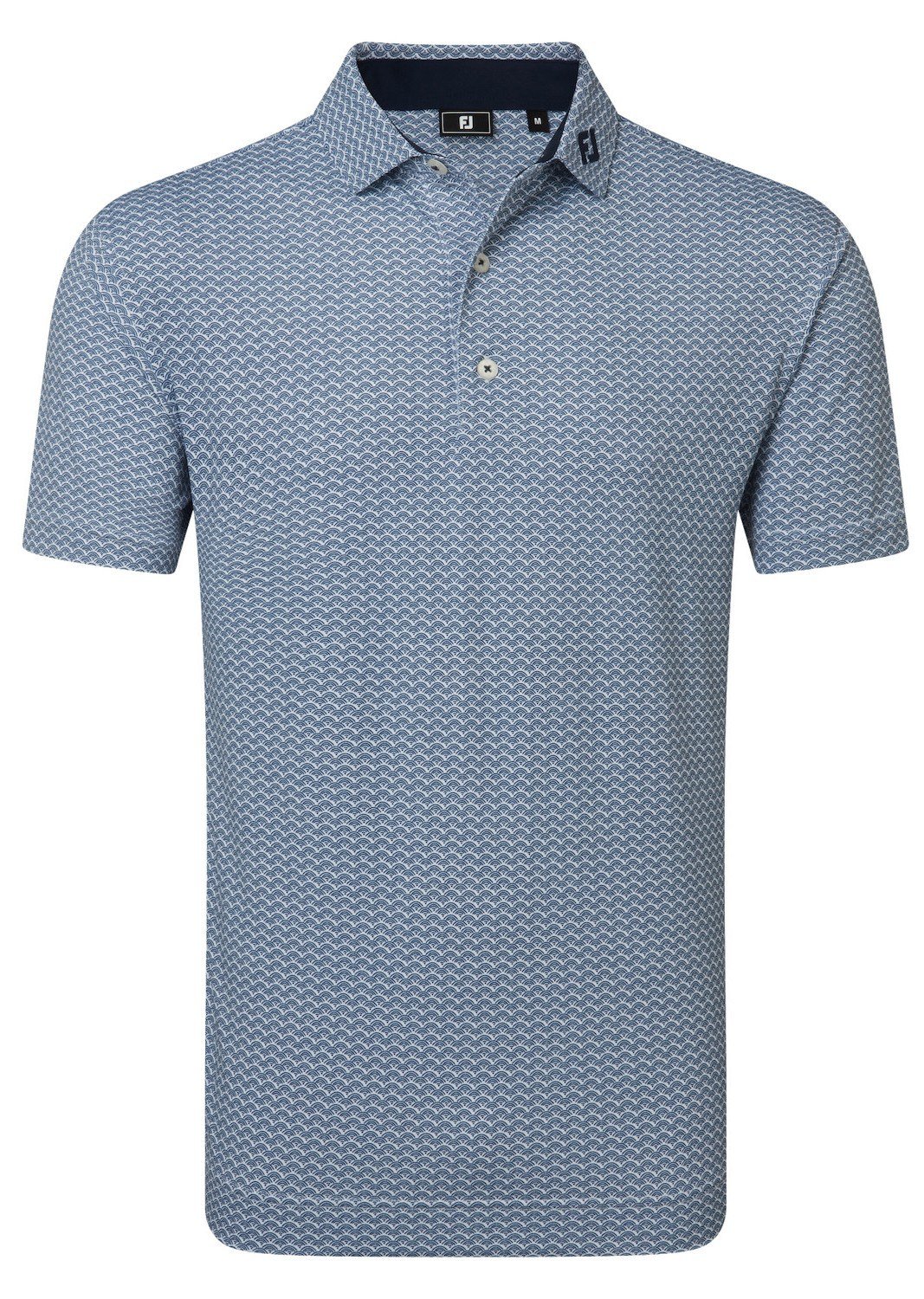 FootJoy Scallop Geo Pique polo uomo, navy