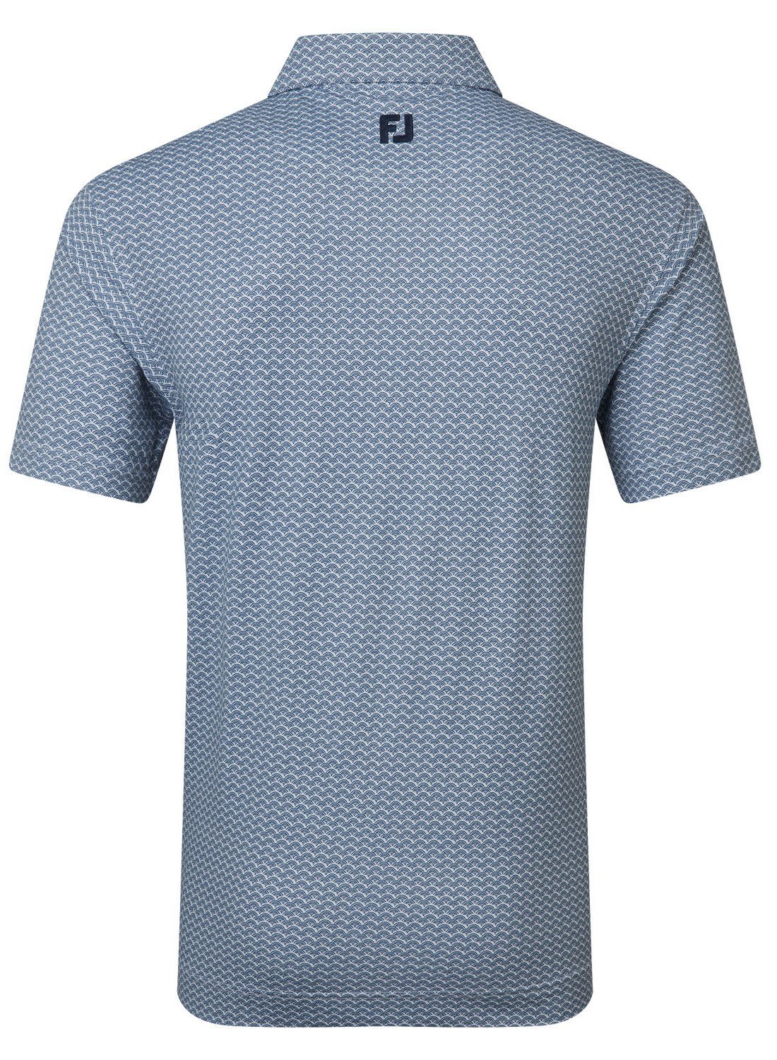 FootJoy Scallop Geo Pique polo uomo, navy