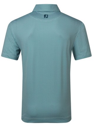 FootJoy Nautical Flag Print Lisle polo da uomo, field green/navy