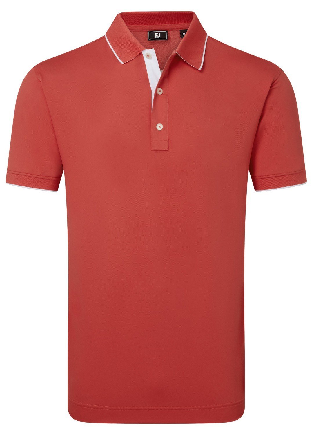 FootJoy FJ Wordmark Pique polo da uomo, nantucket red