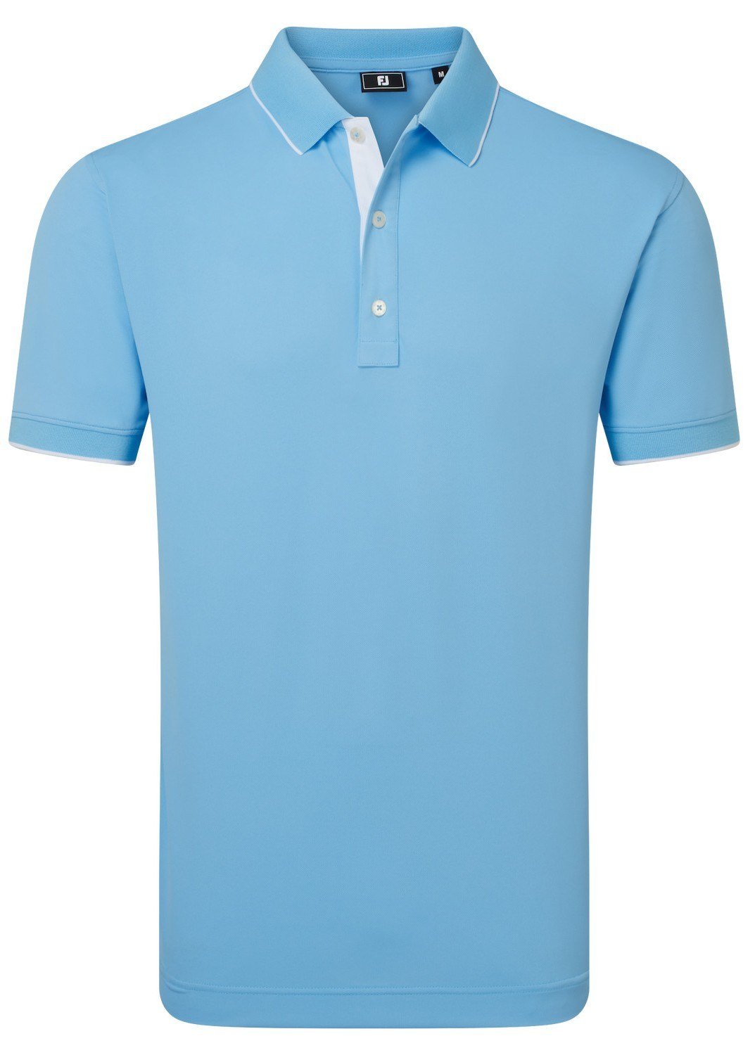 FootJoy FJ Wordmark Pique polo uomo, blue reef