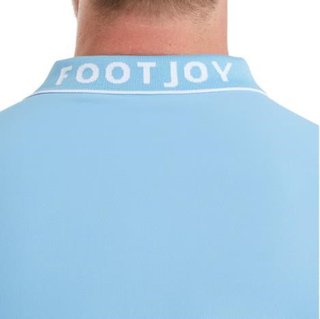 FootJoy FJ Wordmark Pique polo uomo, blue reef