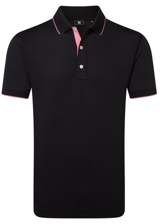FootJoy FJ Wordmark polo uomo, pique black