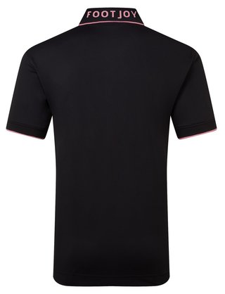 FootJoy FJ Wordmark polo uomo, pique black