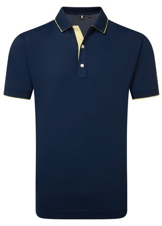 FootJoy FJ Wordmark Pique polo uomo, navy