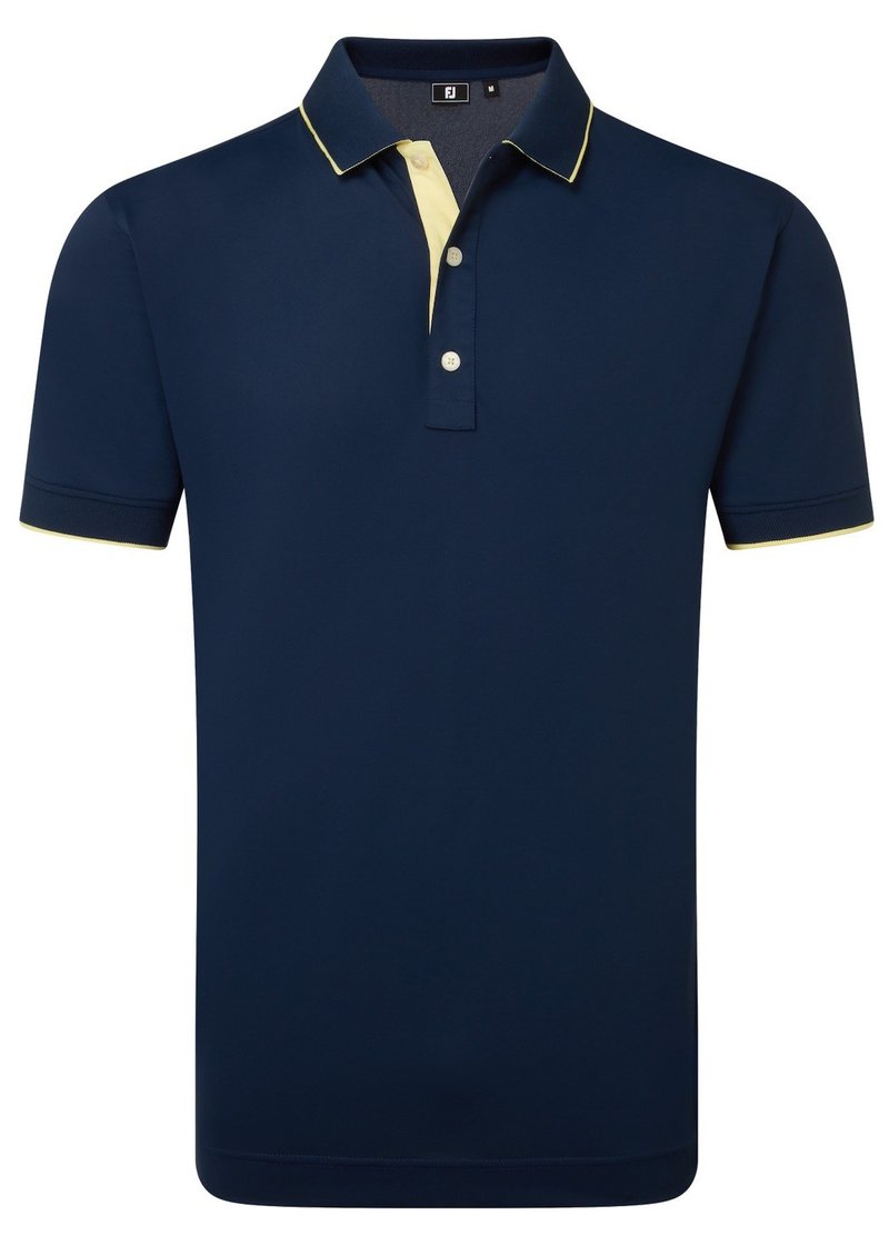 FootJoy FJ Wordmark Pique polo uomo, navy