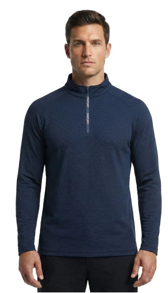 FootJoy Wordmark Chill Out felpa uomo, navy/bianco