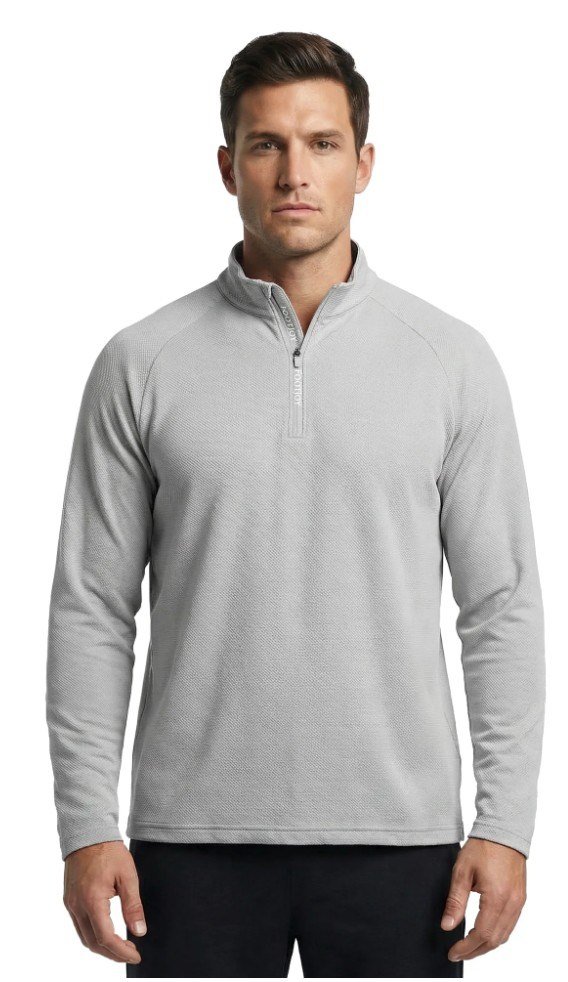 FootJoy Wordmark Chill Out felpa da uomo, grigio/bianco