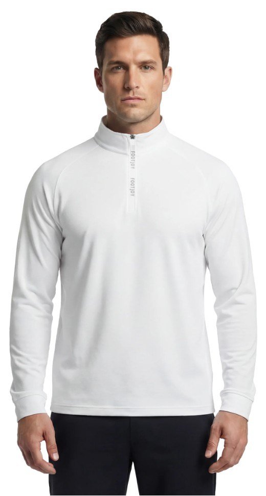 FootJoy Wordmark Chill Out felpa uomo, bianco/grigio