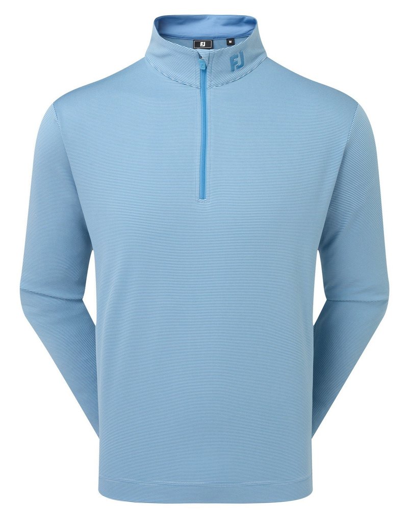 FootJoy Ottoman Stripe Chill-Out felpa uomo, chambray/coastal blue