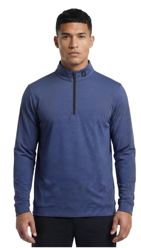 FootJoy Ottoman Stripe Chill-Out felpa uomo, nero/viola vivido