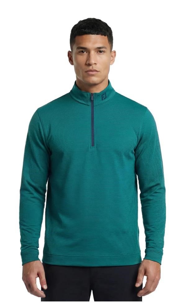 FootJoy Ottoman Stripe Chill-Out felpa uomo, navy/field green