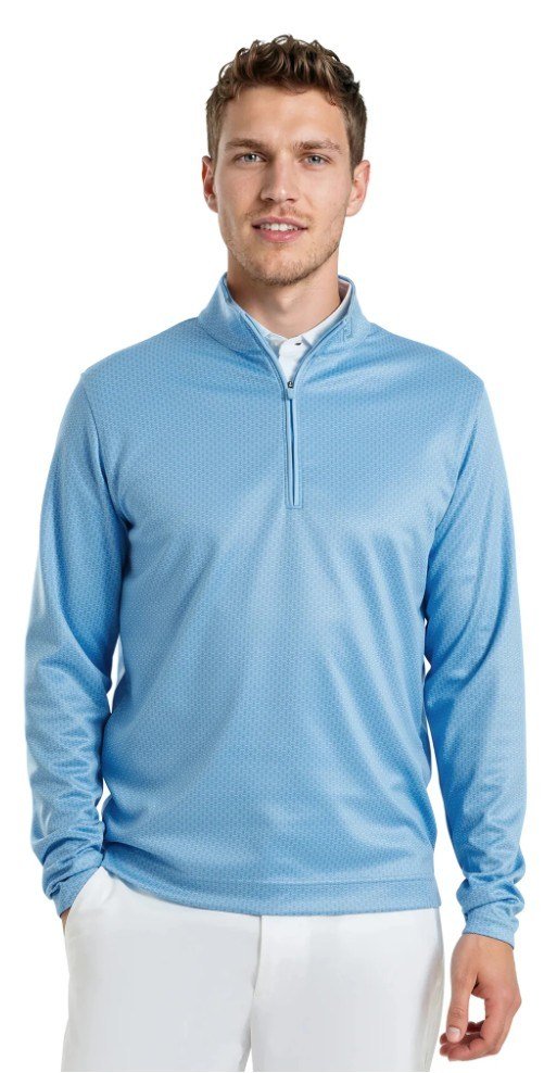 FootJoy Nautical Flag Tonal Chill Out felpa da uomo, blue reef/deep reef