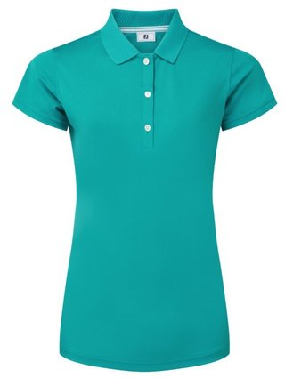 FootJoy Stretch Pique Solid polo da donna, tile blue