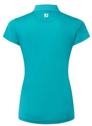 FootJoy Stretch Pique Solid polo da donna, tile blue