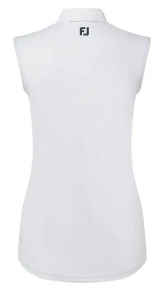 FootJoy Sleeveless Lisle polo donna, bianco