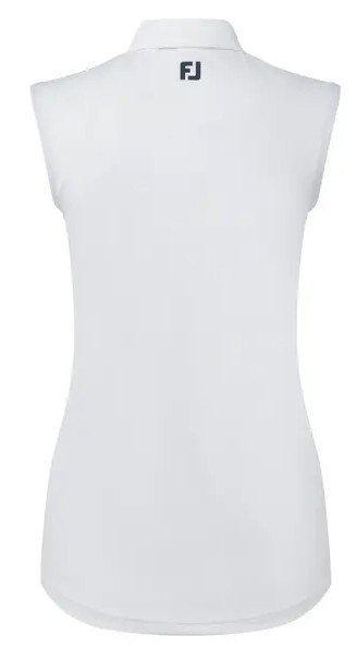 FootJoy Sleeveless Lisle polo donna, bianco