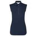 FootJoy Sleeveless Lisle polo donna, navy