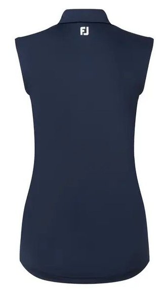 FootJoy Sleeveless Lisle polo donna, navy
