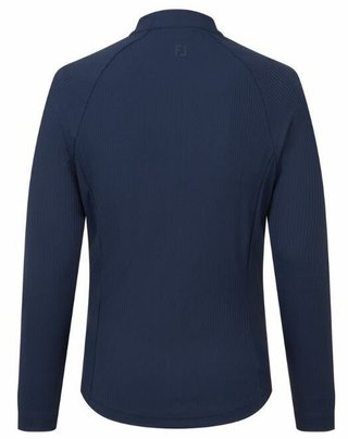 FootJoy Full-Zip Rib Midlayer felpa da donna, navy