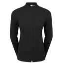 FootJoy Full-Zip Rib Midlayer felpa da donna, nera