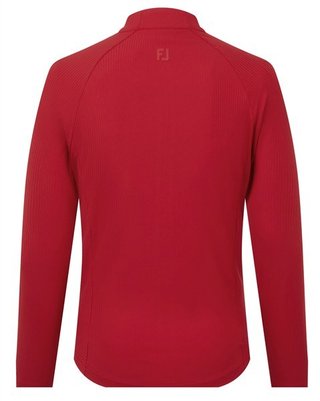 FootJoy Full-Zip Rib Midlayer felpa donna, rosso