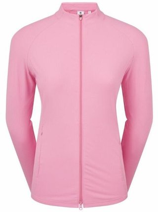 FootJoy Full-Zip Rib Midlayer felpa donna, rosa