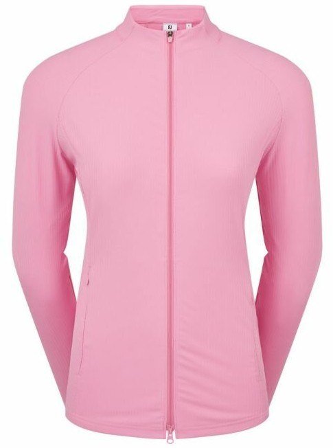 FootJoy Full-Zip Rib Midlayer felpa donna, rosa