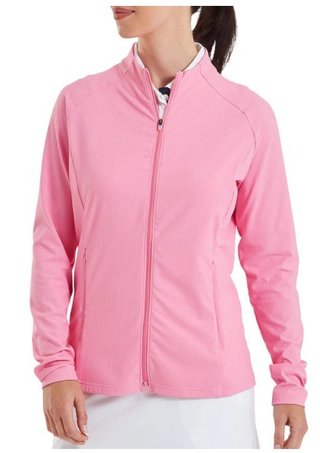 FootJoy Full-Zip Rib Midlayer felpa donna, rosa