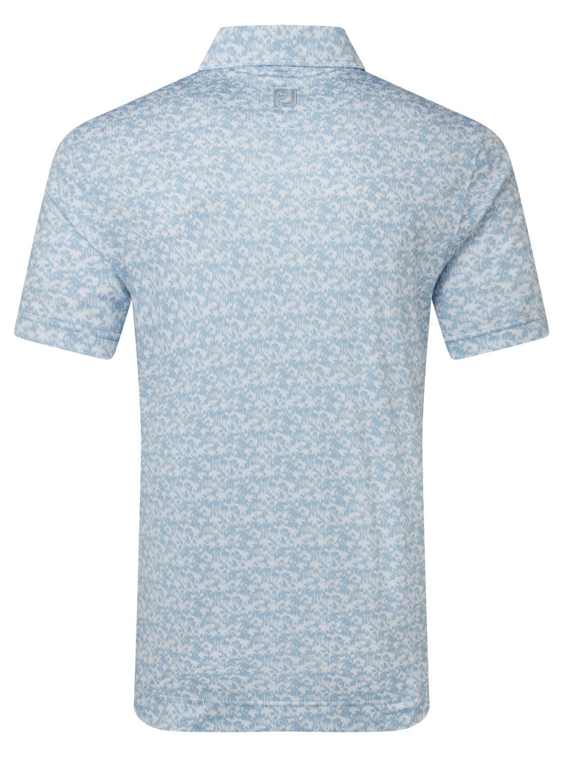 FootJoy Hidden Palm Print Lisle polo da uomo, chambray/white