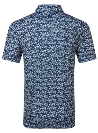 FootJoy Hidden Palm Print Lisle polo da uomo, navy/white