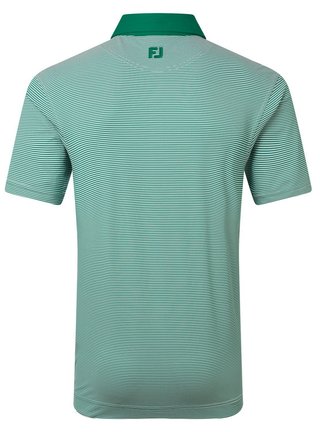 FootJoy Feeder Stripe Pique polo da uomo, field green