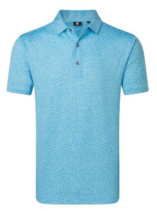 FootJoy Condensed Camo Print Lisle polo da uomo, sea glass/blue reef/deep reef