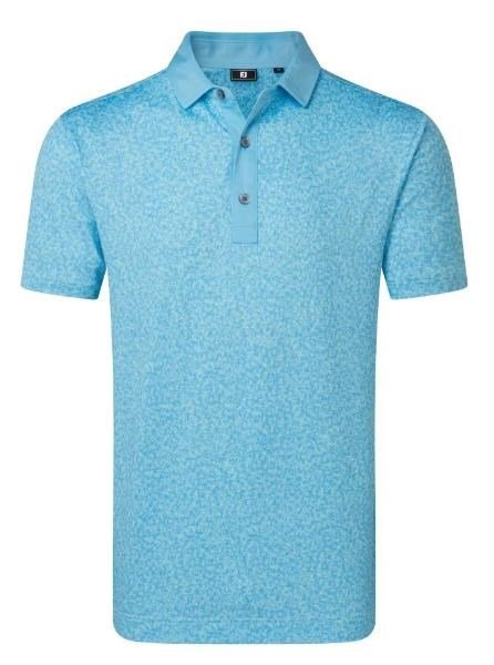 FootJoy Condensed Camo Print Lisle polo da uomo, sea glass/blue reef/deep reef