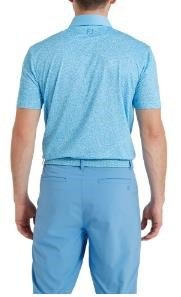 FootJoy Condensed Camo Print Lisle polo da uomo, sea glass/blue reef/deep reef