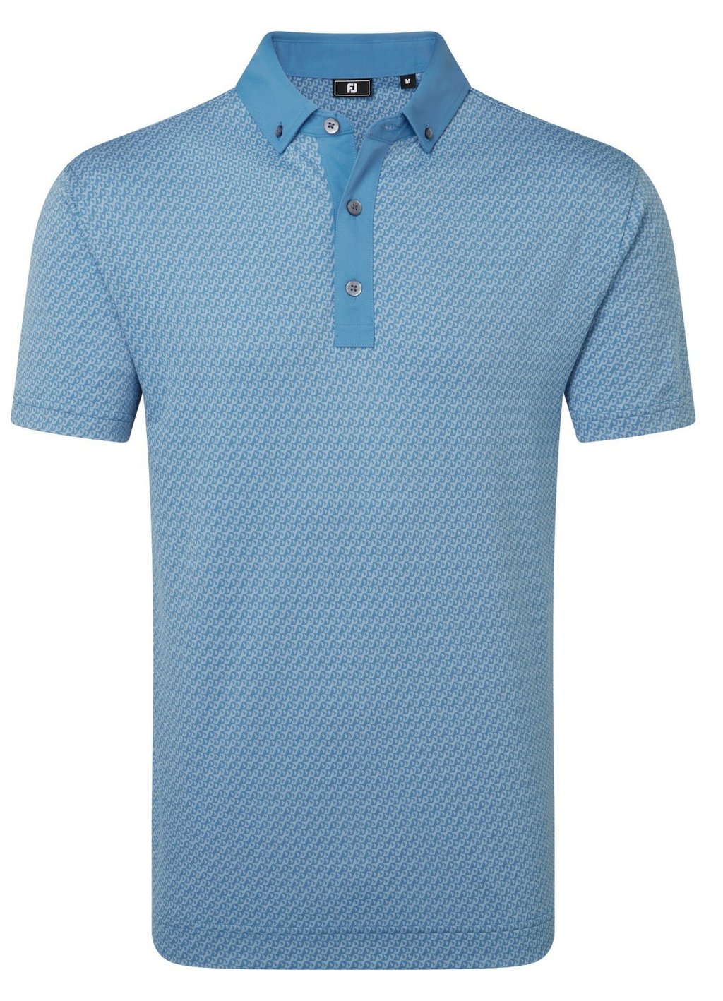 FootJoy Star Geo Jacquard polo uomo, coastal blue