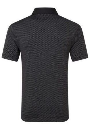 FootJoy Star Geo Jacquard polo da uomo, nero